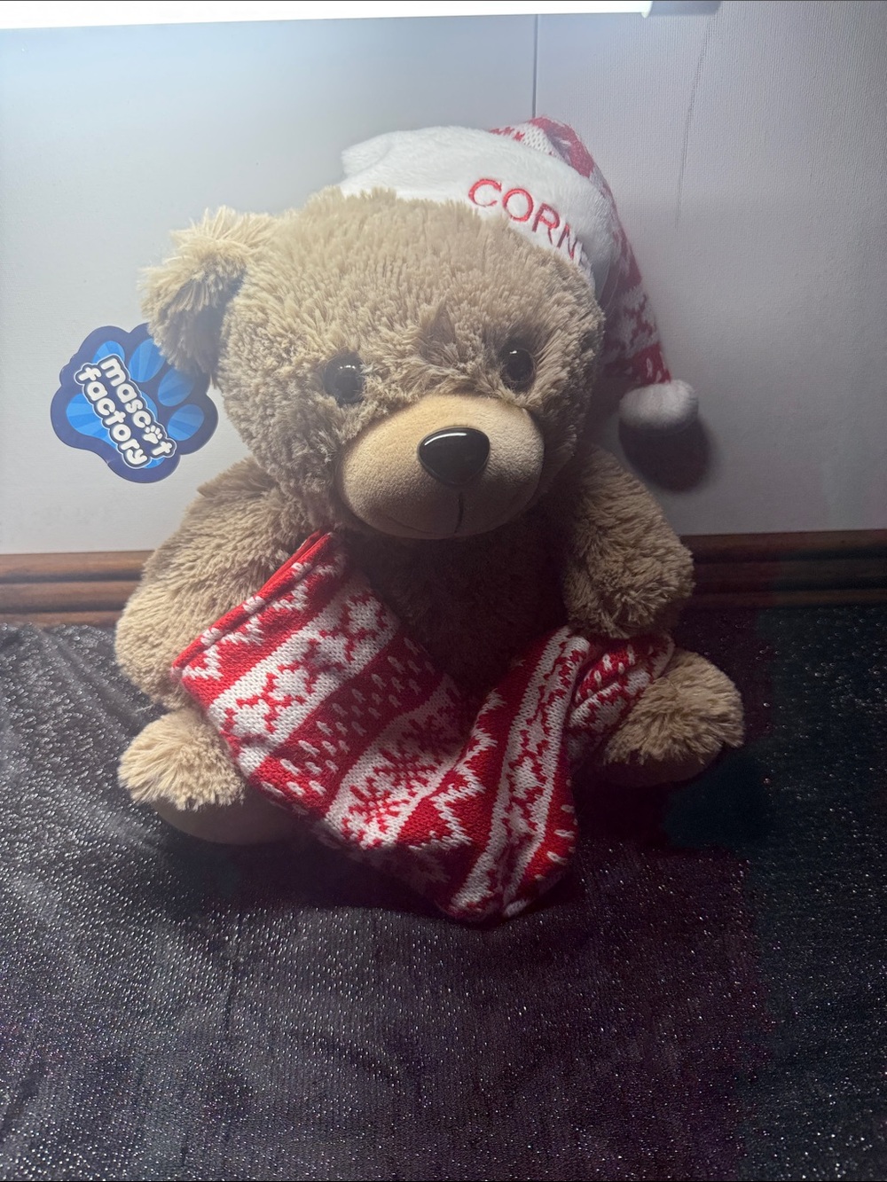 Cornell University Holiday Teddy Bear Mascot Factory Christmas Plush